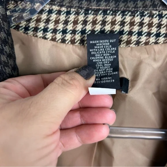 Lane Bryant Houndstooth Blazer beaded collar size: 16 - Picture 9 of 14